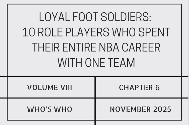 Loyal foot soldiers: 10 role players who spent their entire NBA career with one&nbsp;team