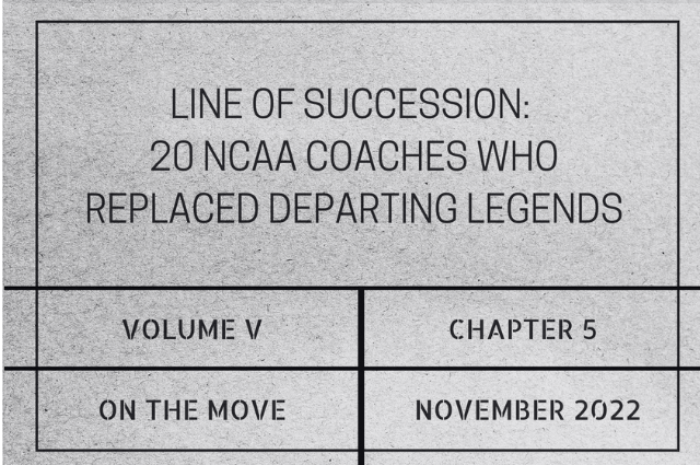Line of succession: 20 NCAA coaches who replaced departing&nbsp;legends