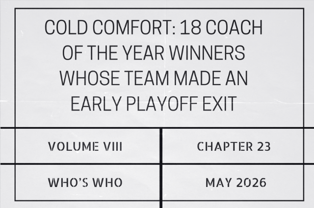 Cold comfort: 18 NBA Coach of the Year winners whose team made an early playoff&nbsp;exit