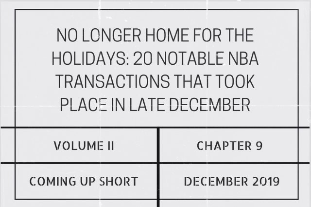 No longer home for the holidays: 20 notable NBA transactions that took place in late&nbsp;December