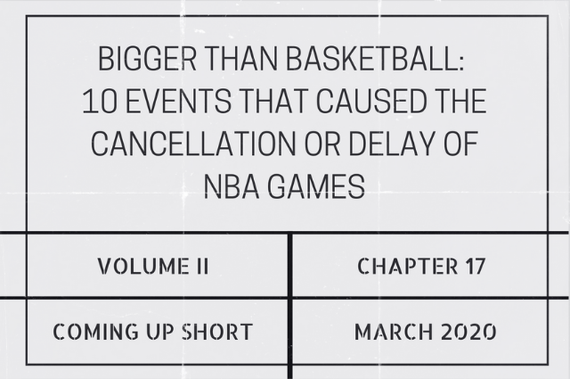 Bigger than basketball: 10 events that caused the cancellation or delay of NBA&nbsp;games
