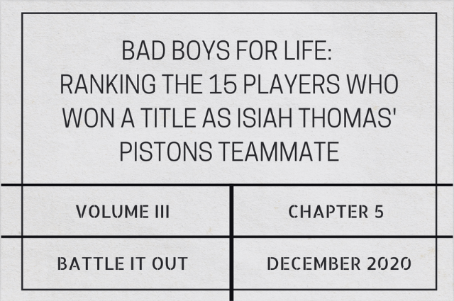 Bad boys for life: Ranking the 15 players who won a title as Isiah Thomas’ Pistons&nbsp;teammate