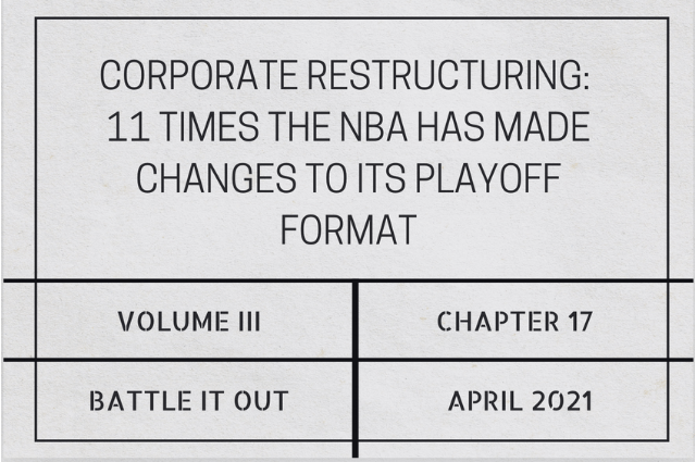 Corporate restructuring: 11 times the NBA has made changes to its playoff&nbsp;format